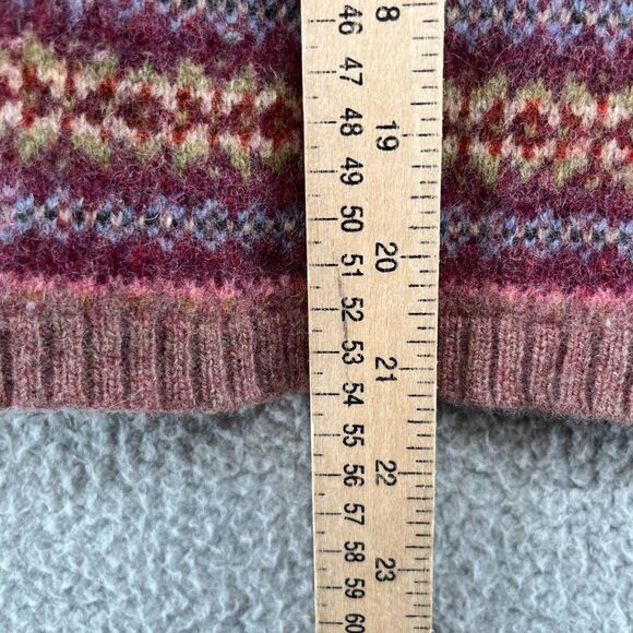 Deane & White Vintage Lambswool Wool Women's Crewneck Sweater - Picture 5 of 9